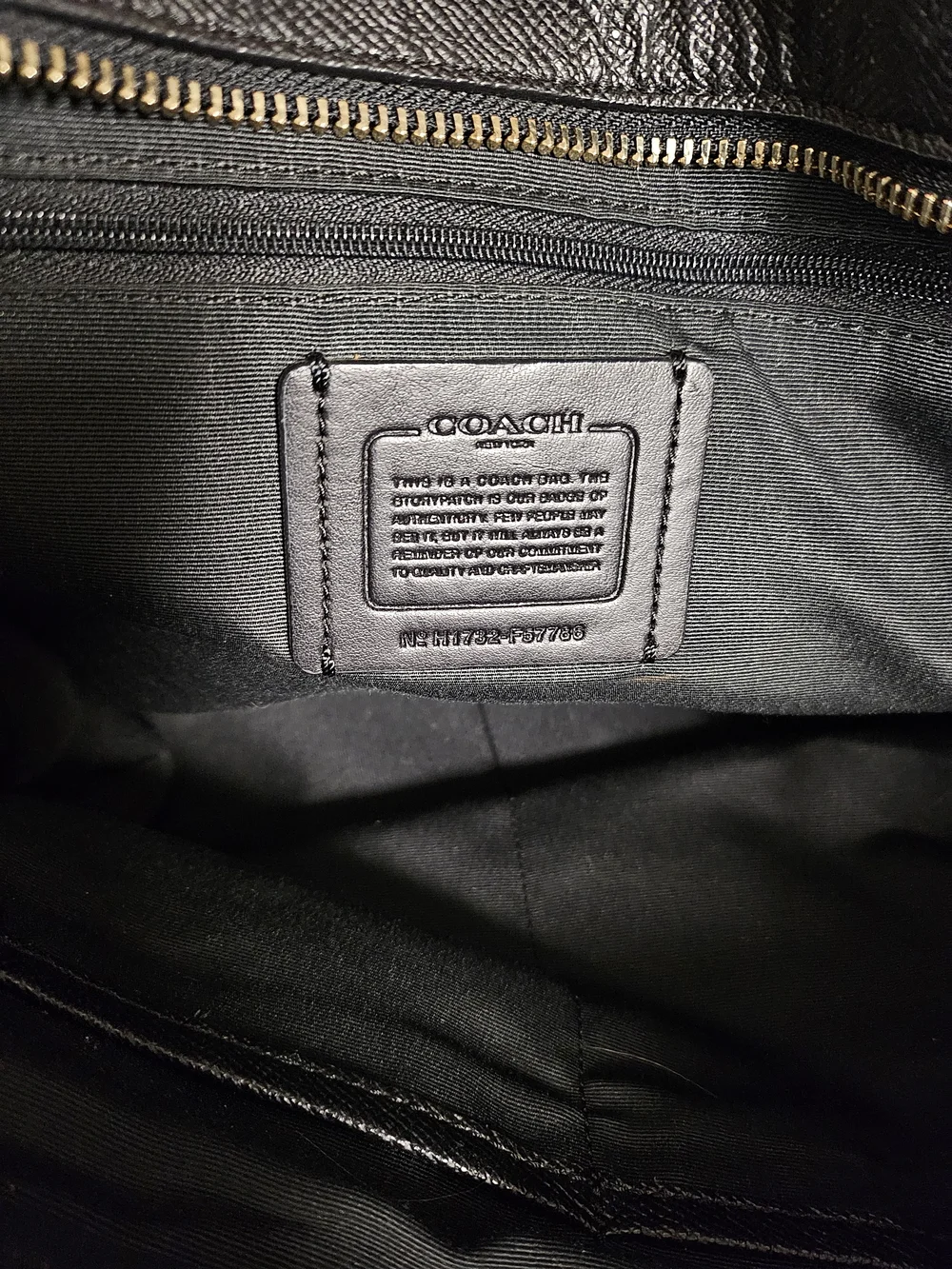 Coach Black Leather Tote Baby Bag - Classic Everyday Shoulder Bag